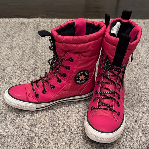 Converse Kids' Pink Rain & Snow Boots - Picture 1 of 15